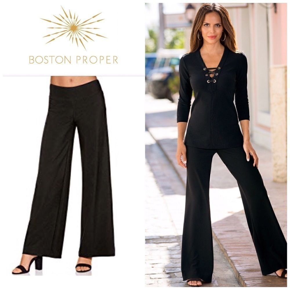 New. Wide leg travel pants. NWOT